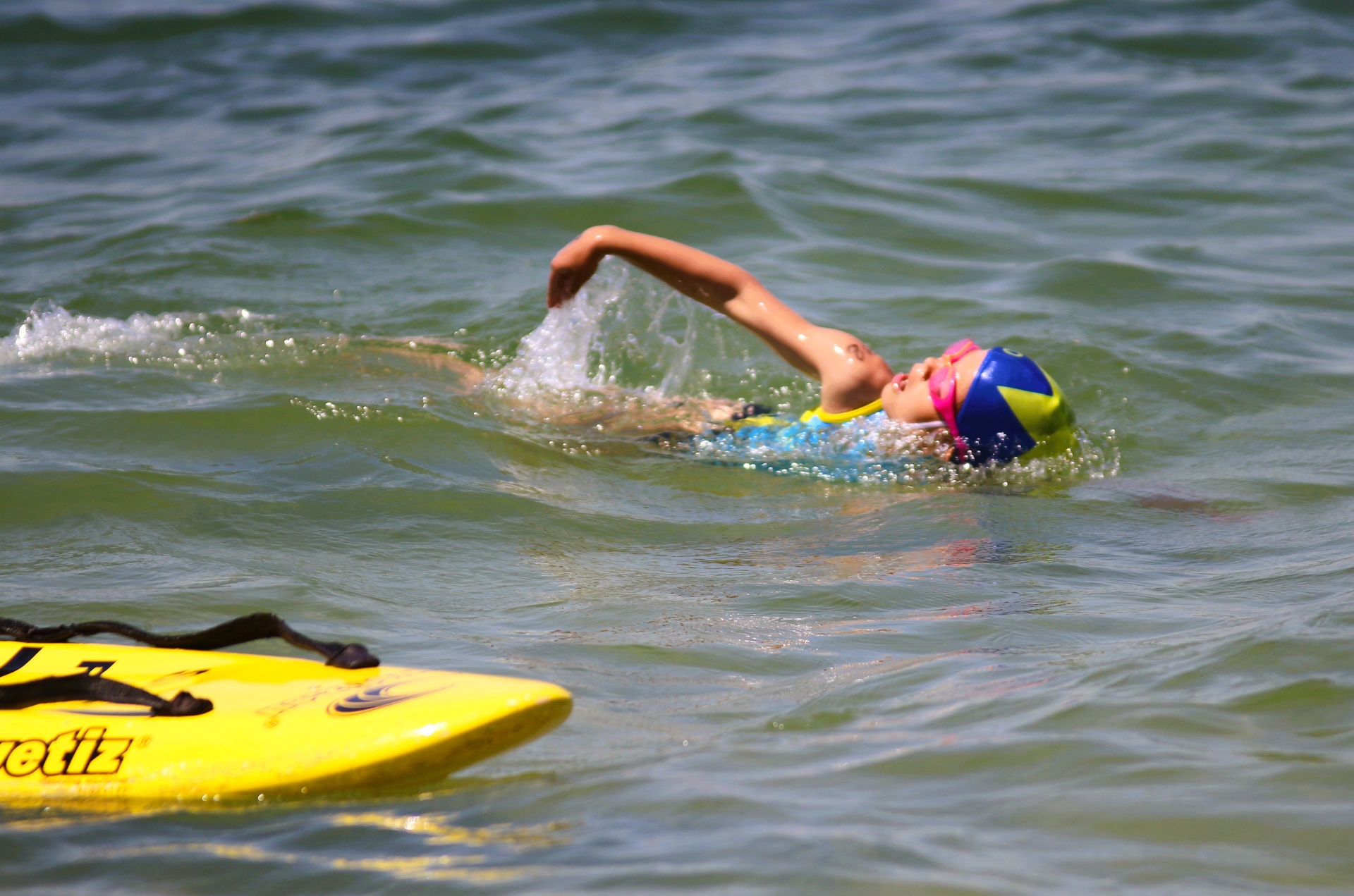 Course en mer avec planche de sauvetage — Nippers ESM Marseille
