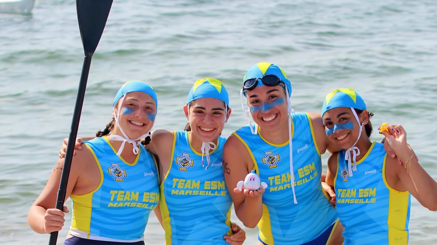 Équipe féminine Team ESM Marseille en mer — Compétition Open