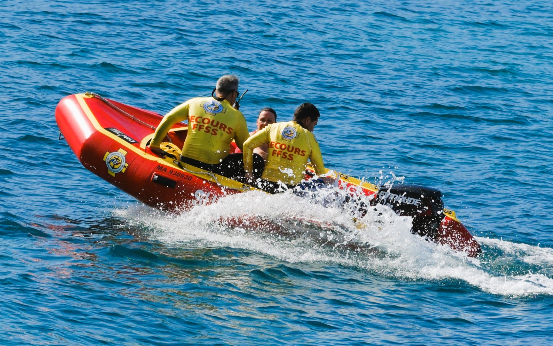 Intervention aquatique avec embarcation FFSS