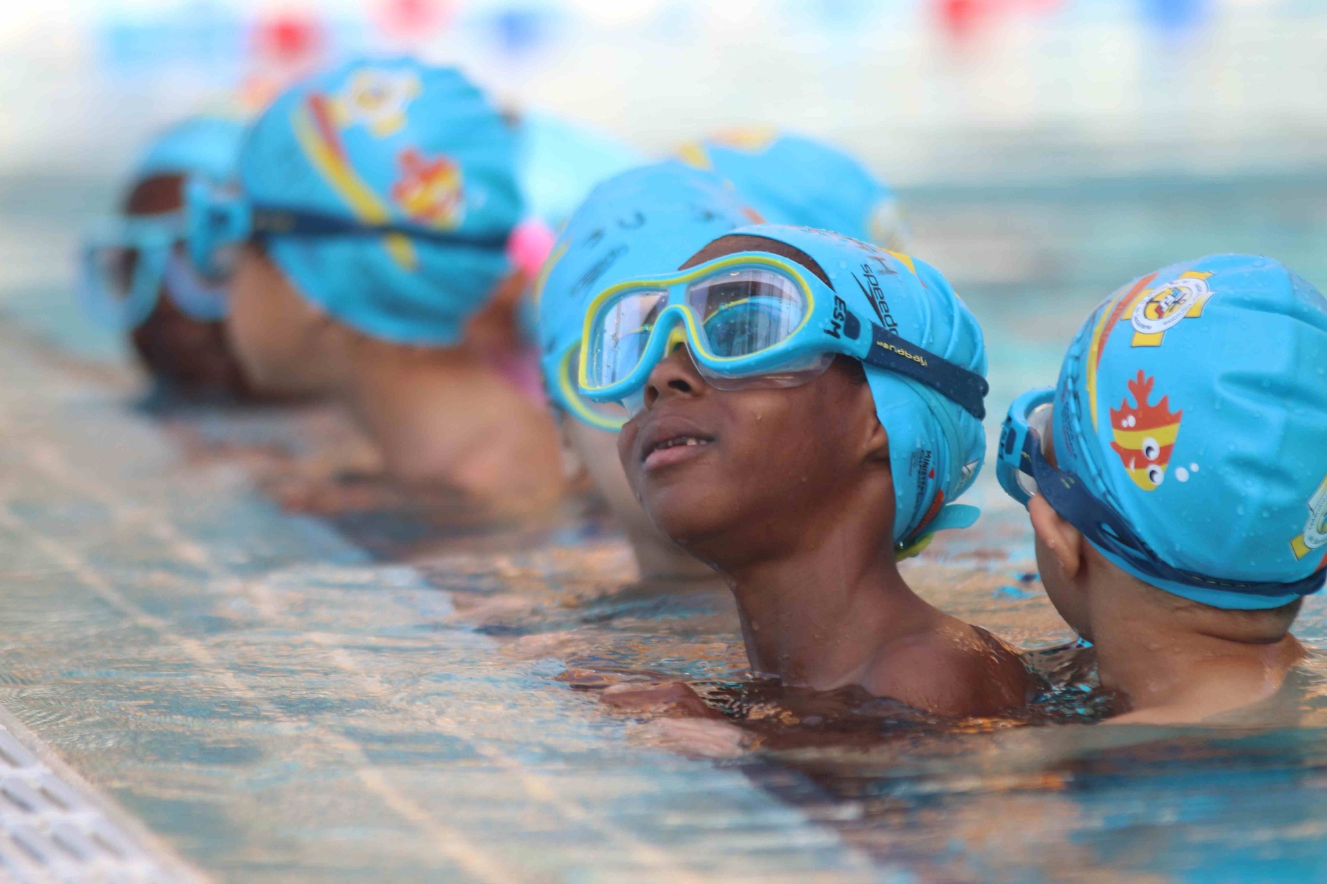 Exercices techniques en piscine