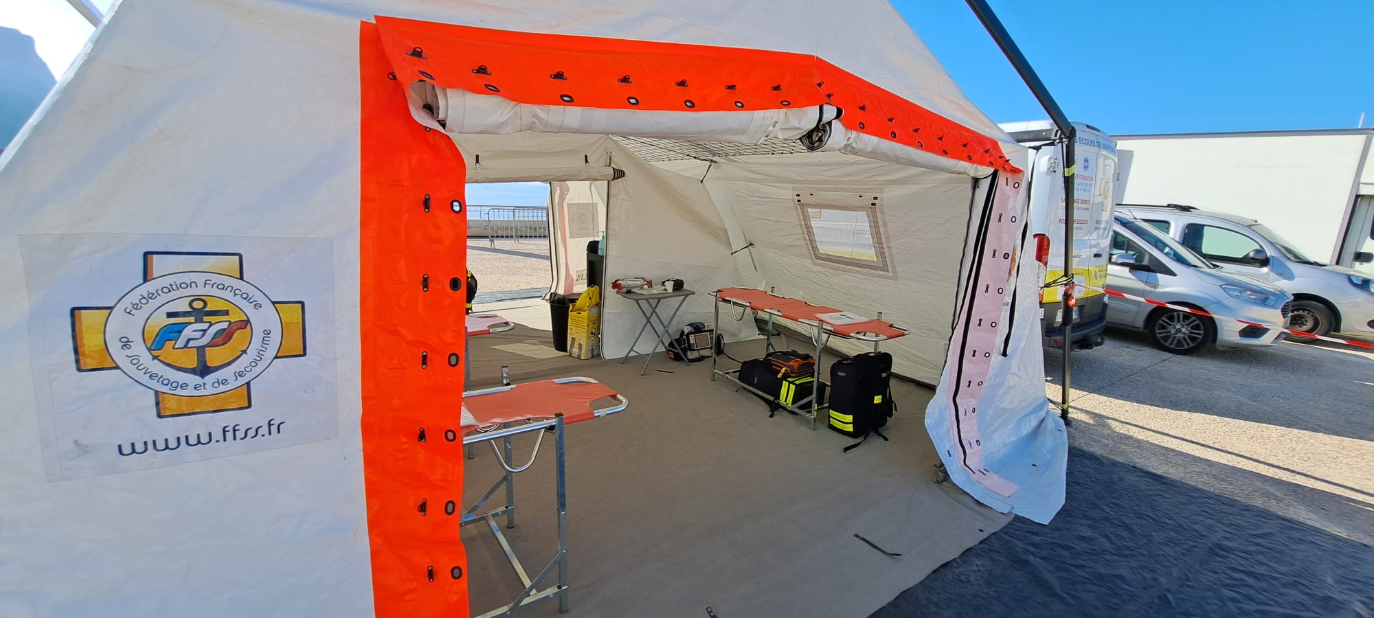 ESM first-aid station in Marseille